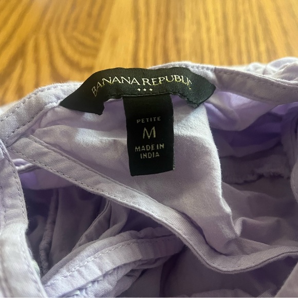Banana Republic Light Purple Top Size Petite Medium - Picture 3 of 3